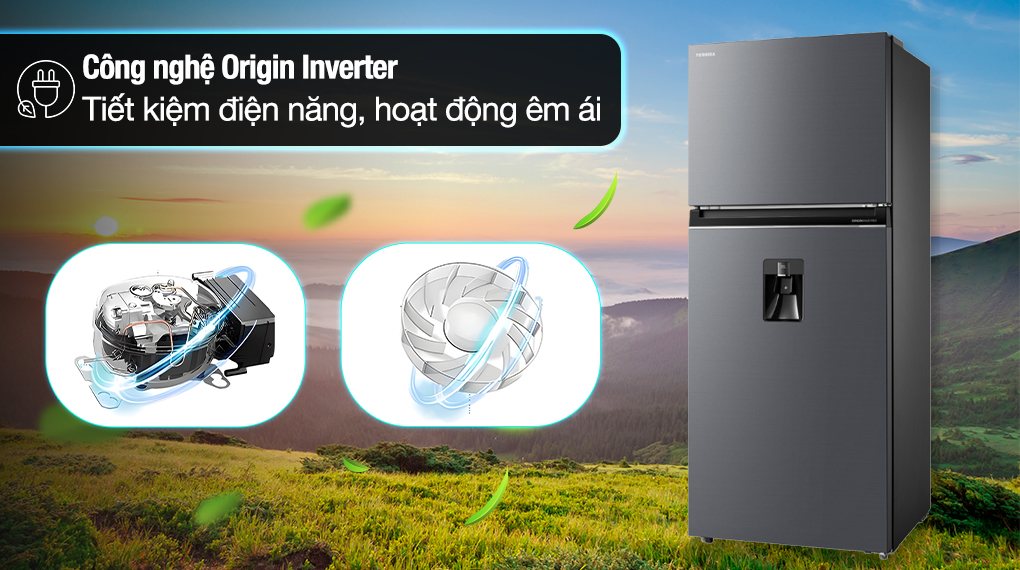 Tủ Lạnh Toshiba Inverter 409 Lít GR-RT535WEA-PMV(06)-MG - công nghệ tiết kiệm điện